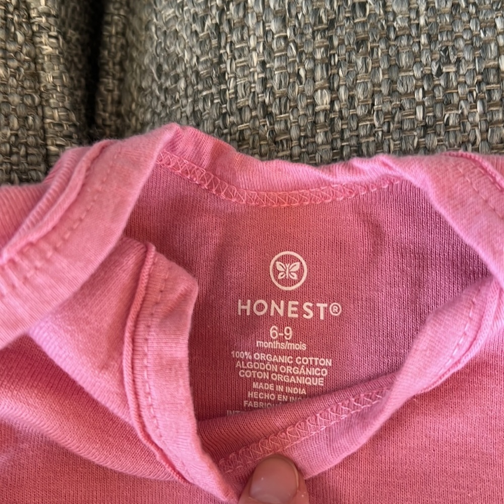 Honest Onesie and pants set of 3 pink - Picture 3 of 4